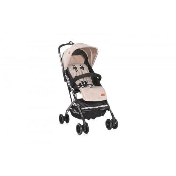 Lorelli - Carucior pentru nou-nascut Helena, geanta de transport inclusa, cadru aluminiu, Dark Beige