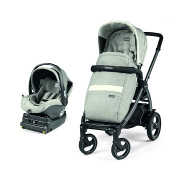 Peg Perego - Carucior 2 in 1 Book 51 S Titania i-Size Luxe Pure Baza i-size inclusa