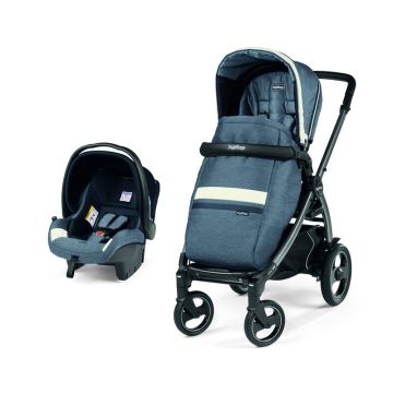 Peg Perego - Carucior 2 in 1 Book 51 S Titania Luxe Mirage Cu scaun auto