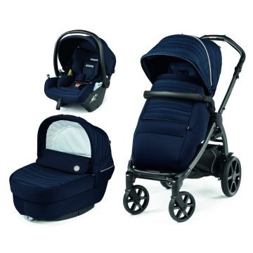 Carucior 3 in 1 Peg Perego Book, Lounge, 0 - 22 kg, Eclipse, Bleumarin