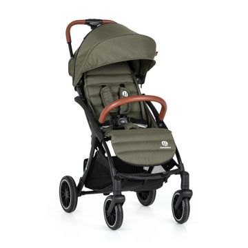 Petite&Mars - Carucior sport Cross, Autopliabil, 6 luni+, Bara detasabila, Pliabil cu o mana, SPF 40, Sustine pana la 22 kg, Conform cu standardul EN 1888-2:2018, Verde