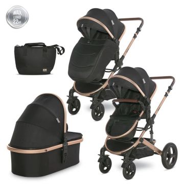 Carucior 2 in 1 cu landou Lorelli Boston Black