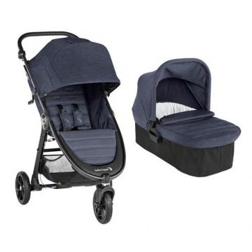 Carucior Baby Jogger City Mini GT2 Carbon sistem 2 in 1, 0-15 kg, Landou Baby Jogger Carbon City Mini 2/GT2/Elite2, 0-9 kg (Albastru)