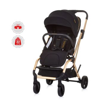 Carucior cu sezut rotativ Chipolino Twister 360 Ebanos