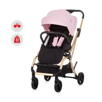 Carucior cu sezut rotativ Chipolino Twister 360 Pink Water