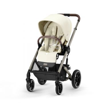 Carucior Cybex Gold Balios S Lux Seashell Beige cu cadru taupe