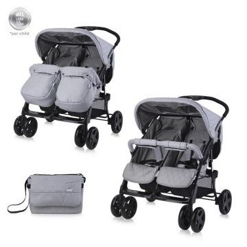 Carucior pentru gemeni Twin Cool Grey