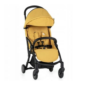 Carucior sport, Petite&Mars, Up, Editie limitata, Ultracompact si usor, 6 luni+, 5.8 kg, Bara detasabila, Sustine pana la 22 kg, EN 1888-2:2018, Galben