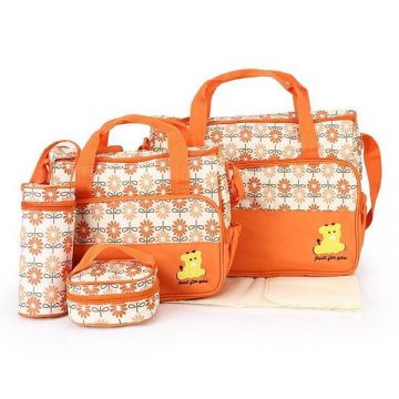 Geanta pentru mamici Mama Bag Emilia Portocaliu - Bebeking