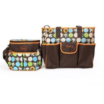 Geanta pentru mamici Mama Bag Monkey Portocaliu - Bebeking Geanta pentru mamici Mama Bag Monkey Portocaliu - Bebeking