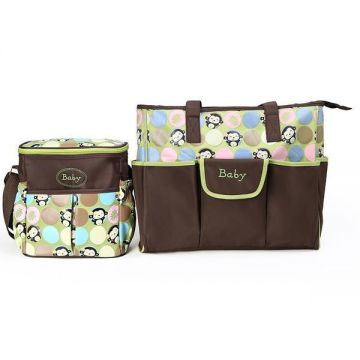 Geanta pentru mamici Mama Bag Monkey Verde - Bebeking