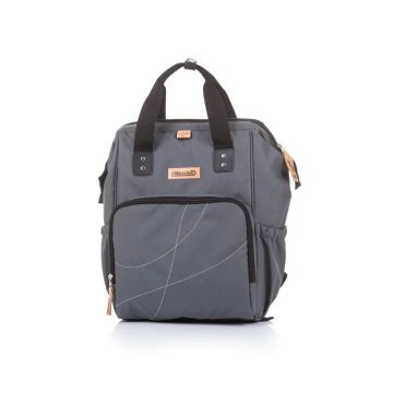 Geanta tip rucsac pentru carucior Chipolino Graphite