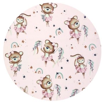 Salteluta pentru carucior MimiNu reversibila 78 x 34 cm Minky Little Ballerina Pink Salteluta pentru carucior MimiNu reversibila 78 x 34 cm Minky Little Ballerina Pink