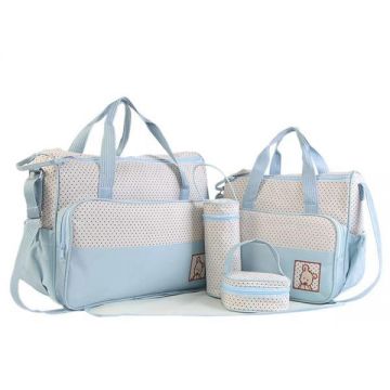 Set genti pentru mamici Mama Bag Stella Bleu