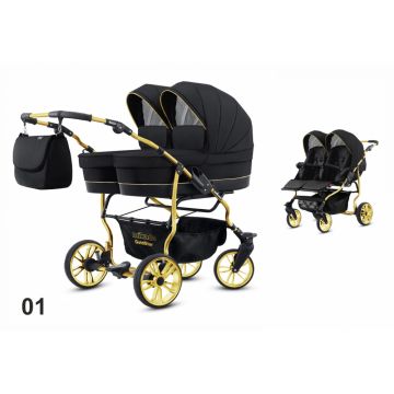 Carucior 2 in 1 pentru gemeni Mikado Goldstar GS-01