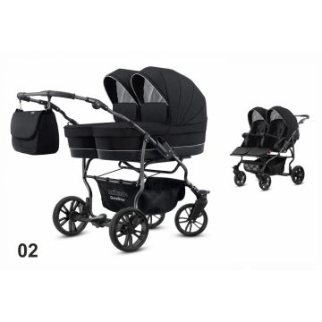 Carucior 2 in 1 pentru gemeni Mikado Goldstar GS-02