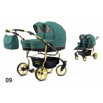 Carucior 2 in 1 pentru gemeni Mikado Goldstar GS-09