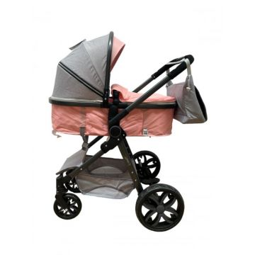 Carucior 2 in 1 pliabil, transformabil landou-sport, T8 Roz