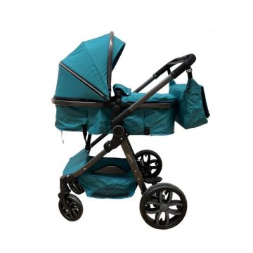 Carucior 2 in 1 pliabil, transformabil landou-sport, T8 Verde inchis