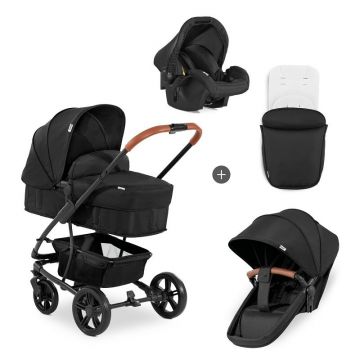 Carucior 3 in1 Hauck Pacific 4 ShopN Drive Caviar, Negru