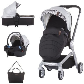 Carucior Chipolino Emotion 3 in 1 silver Carucior Chipolino Emotion 3 in 1 silver