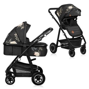 Carucior compact Lovin, 2 in 1, Cadru Aluminiu, cu landou si salteluta, Reversibil, Husa de ploaie, Geanta parinti, Negru Carucior compact Lovin, 2 in 1, Cadru Aluminiu, cu landou si salteluta, Reversibil, Husa de ploaie, Geanta parinti, Negru