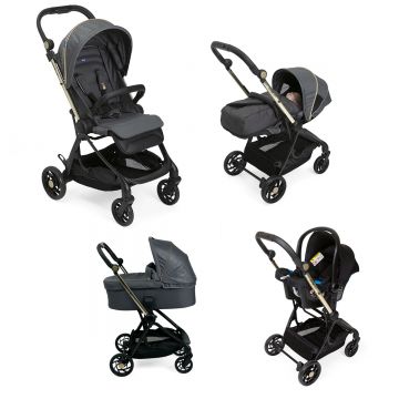 Carucior copii 4 in 1 Chicco One4Ever Special Edition, City Map Re_Lux, de la nastere la 22Kg