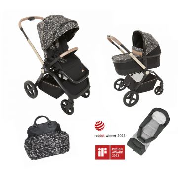 Carucior copii duo Chicco Mysa Special Edition, Glam Dew Reluxe, de la nastere pana la 22Kg