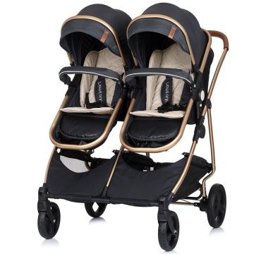 Carucior gemeni Chipolino Duo Smart 2 in 1 raven Carucior gemeni Chipolino Duo Smart 2 in 1 raven
