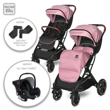 Carucior pentru nou-nascut Storm pana la 22 kg cadru aluminiu Rose Quartz Carucior pentru nou-nascut Storm pana la 22 kg cadru aluminiu Rose Quartz