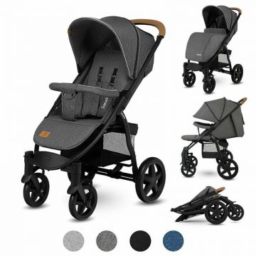 Carucior sport Annet Plus, De la nastere, Cu accesorii, 0 - 22 Kg, Gri Caramel Carucior sport Annet Plus, De la nastere, Cu accesorii, 0 - 22 Kg, Gri Caramel