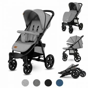 Carucior sport Annet Plus, De la nastere, Cu accesorii, 0 - 22 Kg, Gri