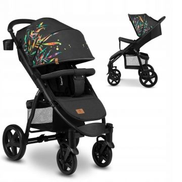 Carucior sport Annet Plus Dreamin\', De la nastere, Cu accesorii, 0 - 22 Kg, Negru Carucior sport Annet Plus Dreamin\', De la nastere, Cu accesorii, 0 - 22 Kg, Negru