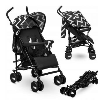 Carucior sport Elia Oslo, Cu husa de picioare, Cu Negru Carucior sport Elia Oslo, Cu husa de picioare, Cu Negru