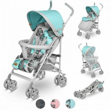 Carucior sport Elia Tropical, Cu husa de picioare, Cu Turcoaz Carucior sport Elia Tropical, Cu husa de picioare, Cu Turcoaz