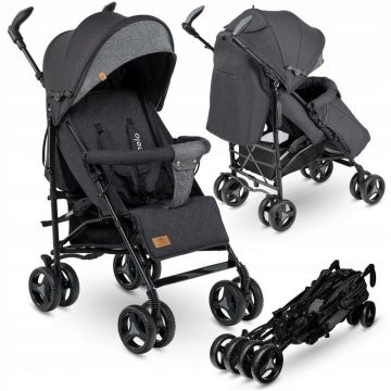 Carucior sport Irma, Cu husa de picioare, Cu Negru