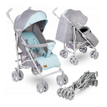 Carucior sport Irma, Cu husa de picioare, Cu Verde/Gri Carucior sport Irma, Cu husa de picioare, Cu Verde/Gri