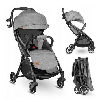 Carucior sport Julie One, De la nastere, Cu accesorii, Cadru Aluminiu, 0-22 kg, Gri Carucior sport Julie One, De la nastere, Cu accesorii, Cadru Aluminiu, 0-22 kg, Gri
