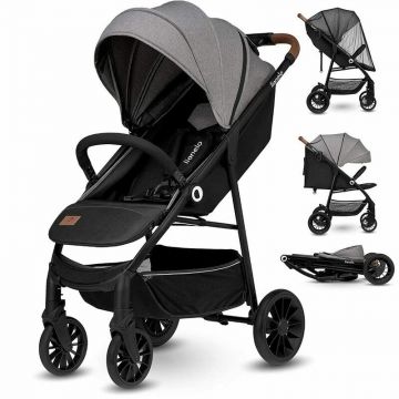 Carucior sport Zoey, De la nastere, Cu accesorii, Cadru Aluminiu, 0- 15 kg, Gri Carucior sport Zoey, De la nastere, Cu accesorii, Cadru Aluminiu, 0- 15 kg, Gri