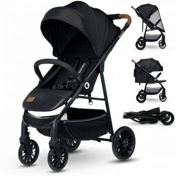 Carucior sport Zoey, De la nastere, Cu accesorii, Cadru Aluminiu, 0- 15 kg, Negru Onyx Carucior sport Zoey, De la nastere, Cu accesorii, Cadru Aluminiu, 0- 15 kg, Negru Onyx