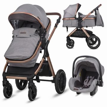 Carucior Transformabil 3 in 1 Coccolle Melora Moonlit Grey