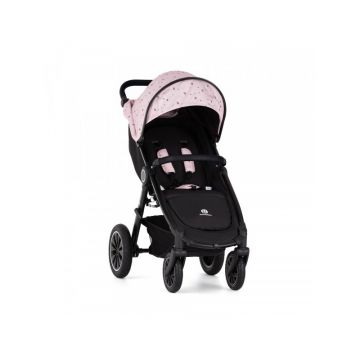 Petite&Mars - Carucior sport, Street+ Air, Include capotina impermeabila Editie limitata, Cu fereastra, husa picioare, cos de bagaje, Cu roti gonflabile, Centura de siguranta in 5 puncte, Pana la 25 kg, 6 luni+, Roz Tenderness