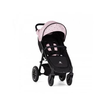 Carucior sport, Petite&Mars, Street+ Air, Include capotina impermeabila Editie limitata, Cu fereastra, husa picioare, cos de bagaje, Cu roti gonflabile, Centura de siguranta in 5 puncte, Pana la 25 kg, 6 luni+, Roz Tenderness