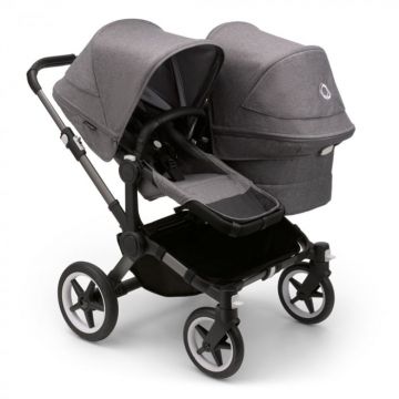 Carucior dublu Bugaboo Donkey 5 Duo Graphite Grey Melange