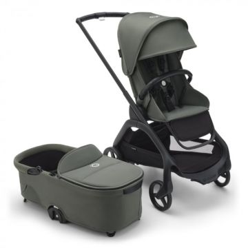 Carucior Bugaboo Dragonfly 2 in 1 Black Forest Green