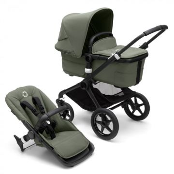 Carucior Bugaboo Fox 3 Black Forest Green 2 in 1