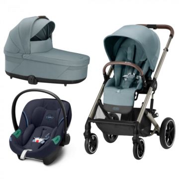 Carucior Cybex Balios S Lux 3 in 1 Taupe Sky Blue 2023