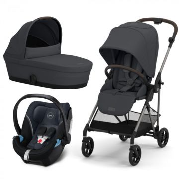 Carucior Cybex Melio B 3 in 1 Monument Grey