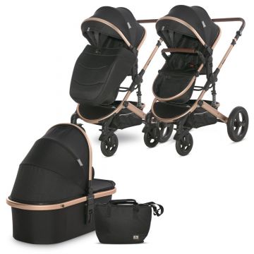 Carucior set transformabil Lorelli Boston, pana la 22 kg, Black