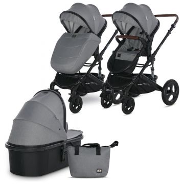 Carucior set transformabil Lorelli Boston, pana la 22 kg, Dolphin Grey